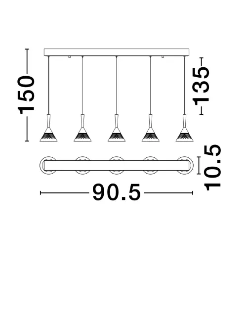 Luster NOVA LUCE 9186964 LED 30W 1558lm 230V IP20